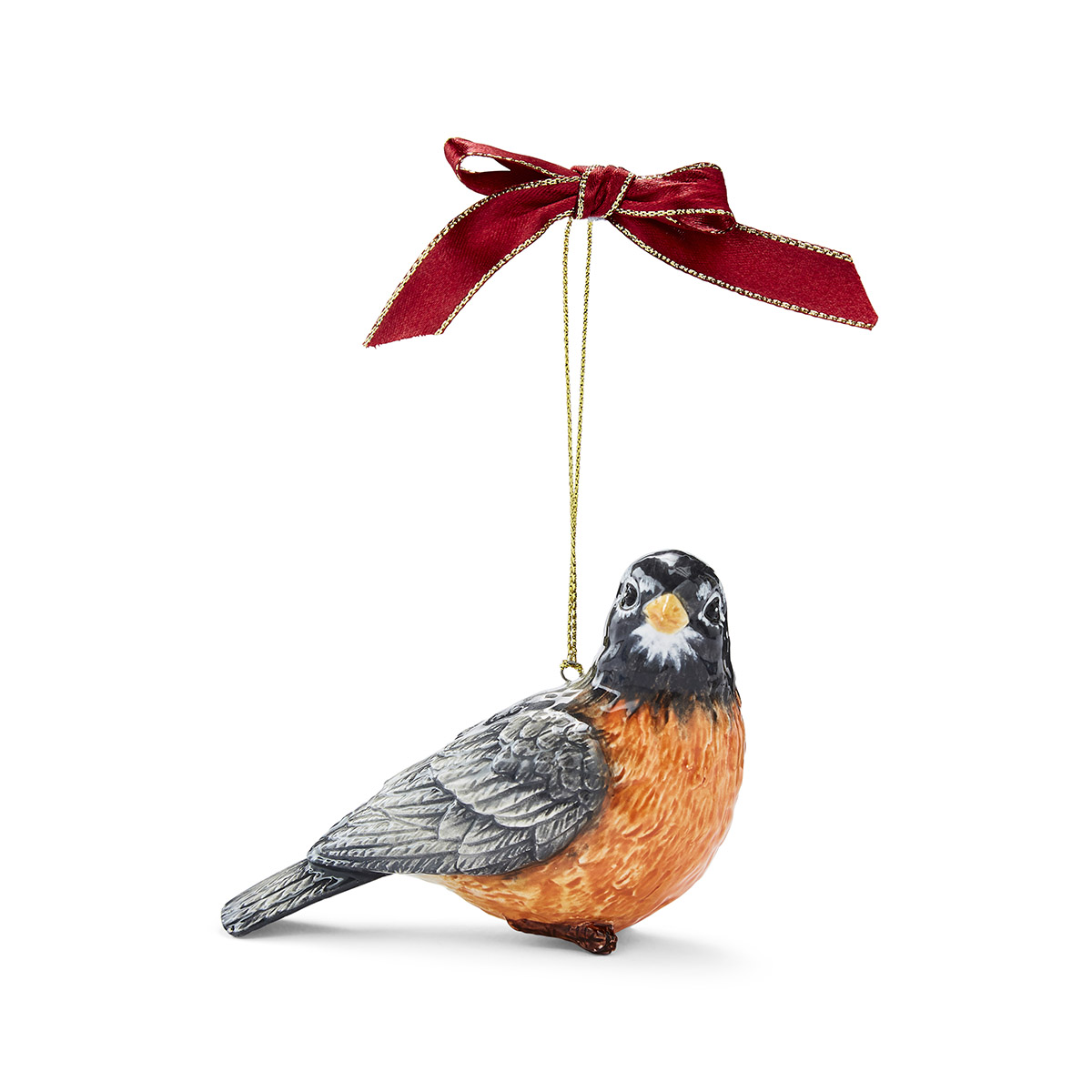 Christmas Tree Robin Ornament image number null