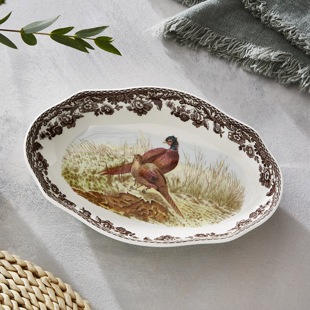 Woodland Pheasant Pickle Dish image number null