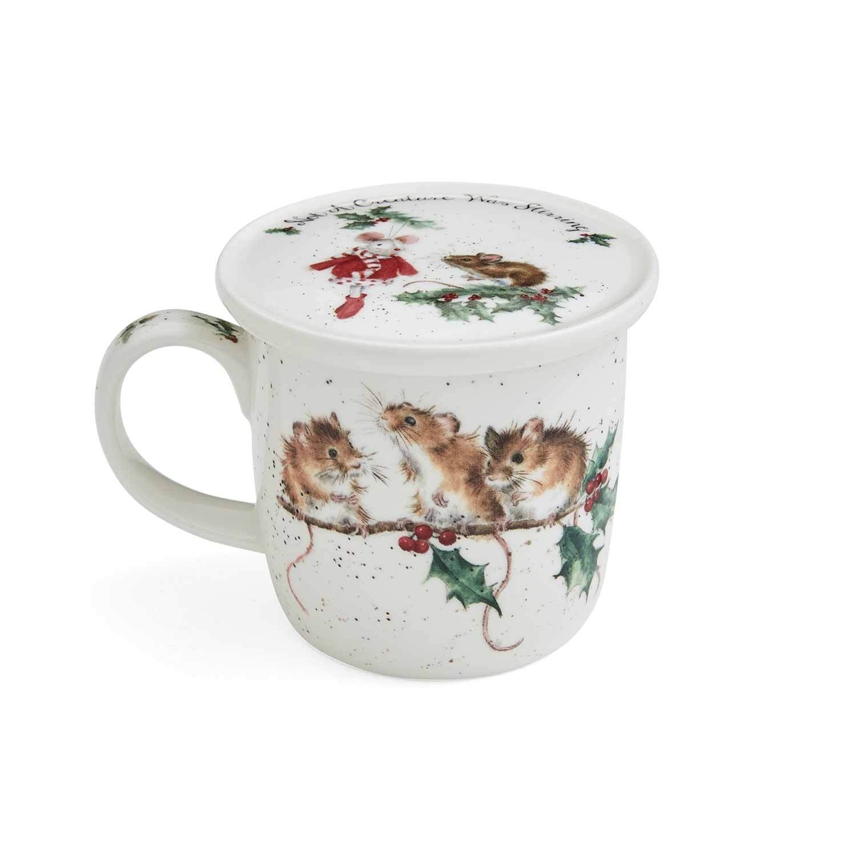 Wrendale Designs Mug & Coaster Winter Mice image number null