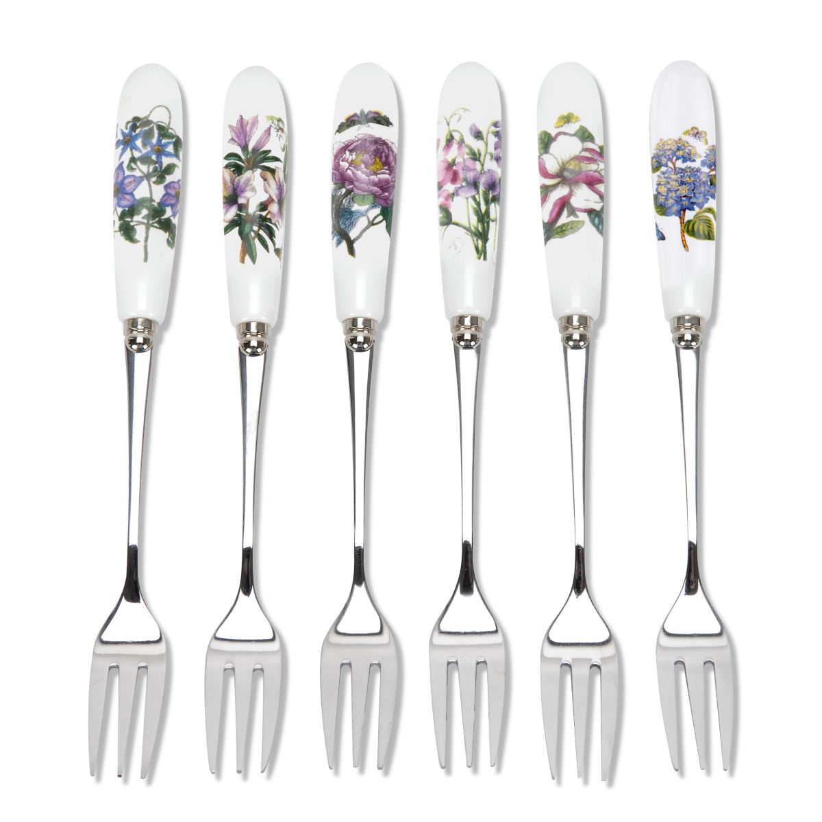 Botanic Garden Set of 6 Pastry Forks (Assorted)