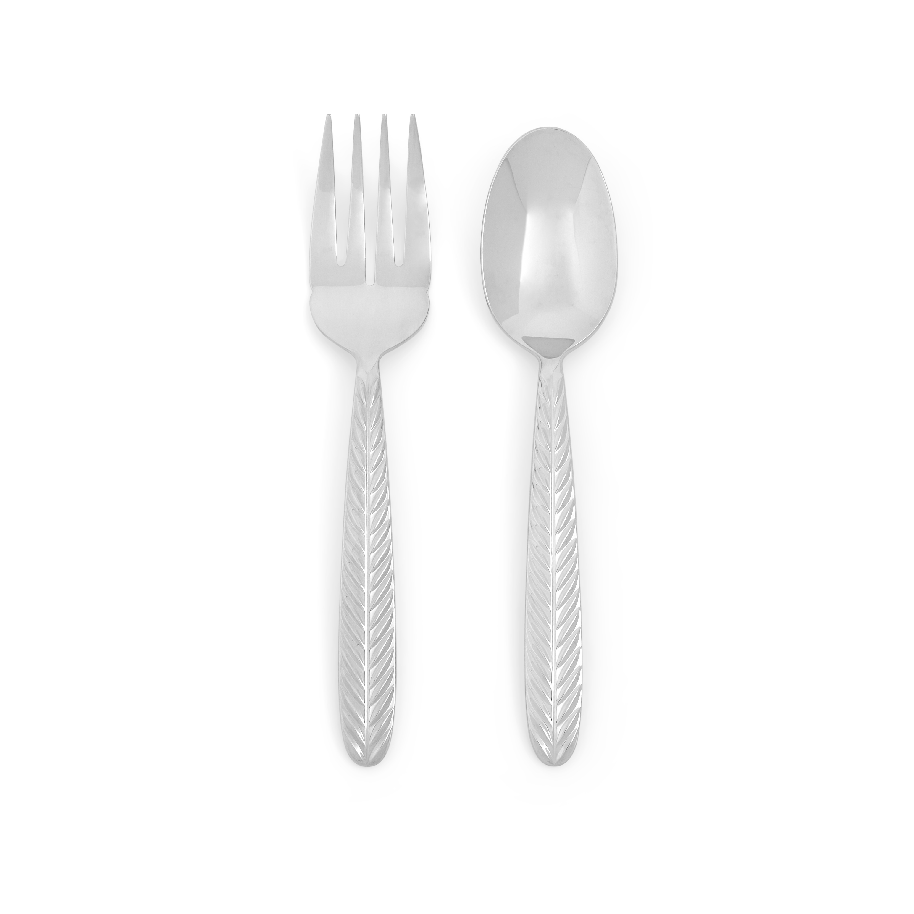 Salad Server Set, Stainless Steel Salad Tongs