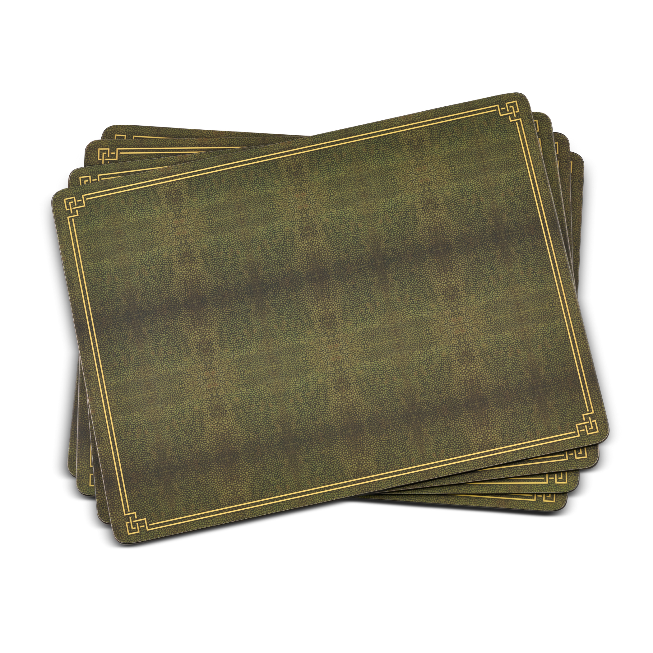 Pimpernel Shagreen Leather Placemats Set of 4 