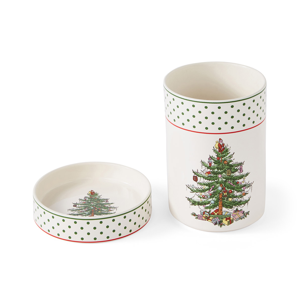 Christmas Tree Polka Dot Wine Chiller Set image number null