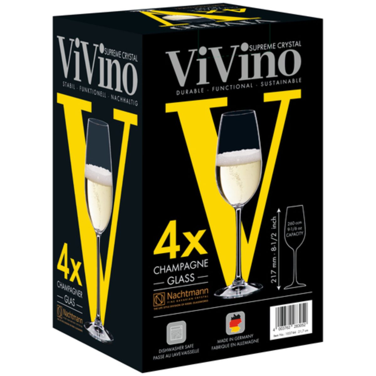 ViVino Champagne Glass Set of 4