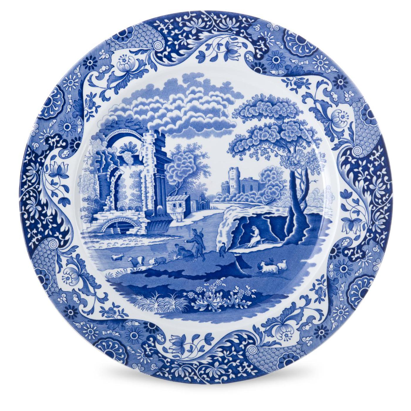 Blue Italian Round Platter image number null