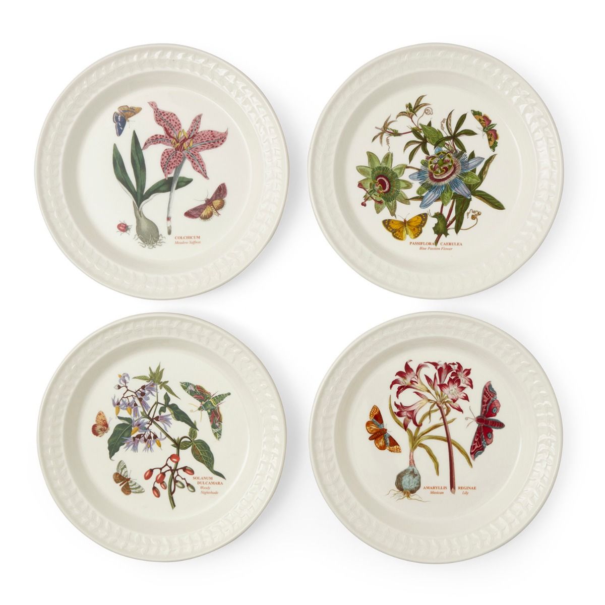 Dinner Plates Set Of 4 Assorted