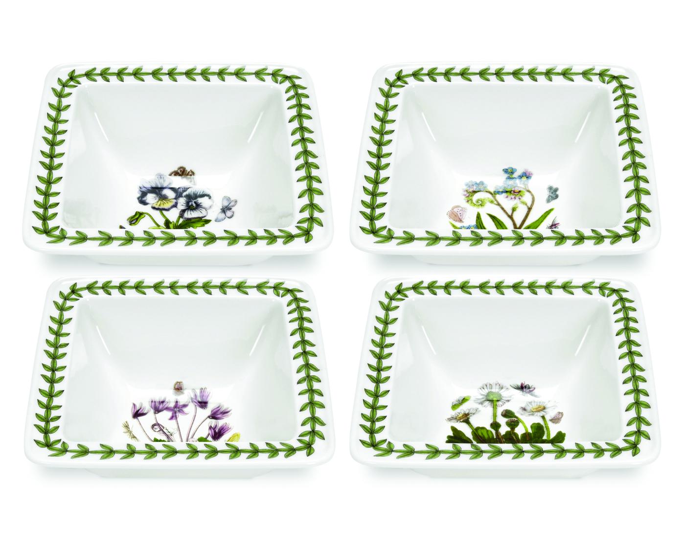 PORTMEIRION SET OF 4 CEREAL BOWLS.CRAZY DAISY.BAMBOO. Details about   BNWT 
