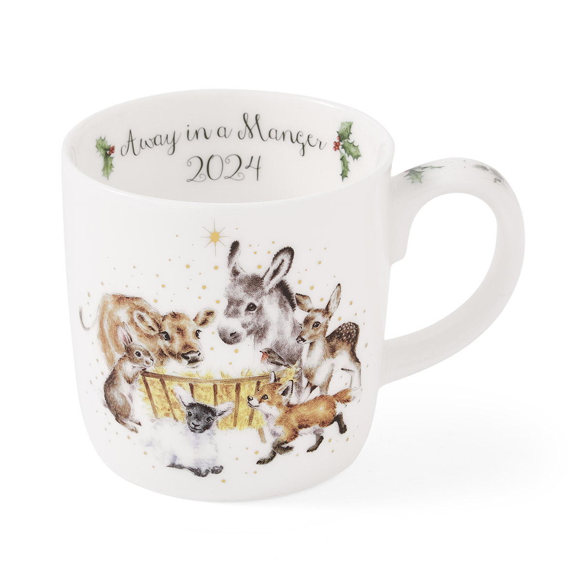 Wrendale Designs Annual Mug 2024 - Away in a Manger image number null